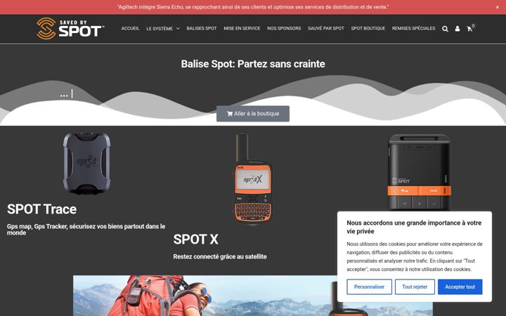Skärmbild av balise-spot.fr