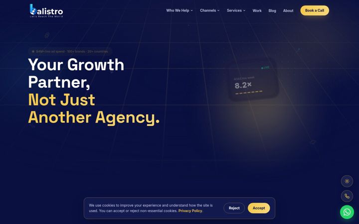 Screenshot of balistro.com
