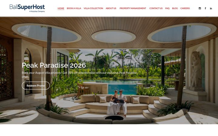 Screenshot of balisuperhost.com