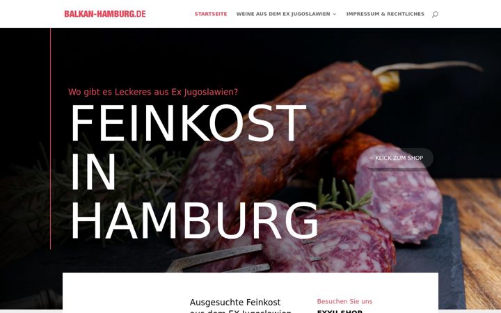 Screenshot of balkan-hamburg.de