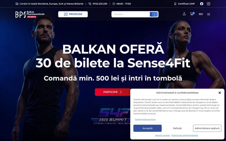 Captură de ecran a balkan.ro