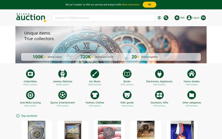 Screenshot di balkanauction.com