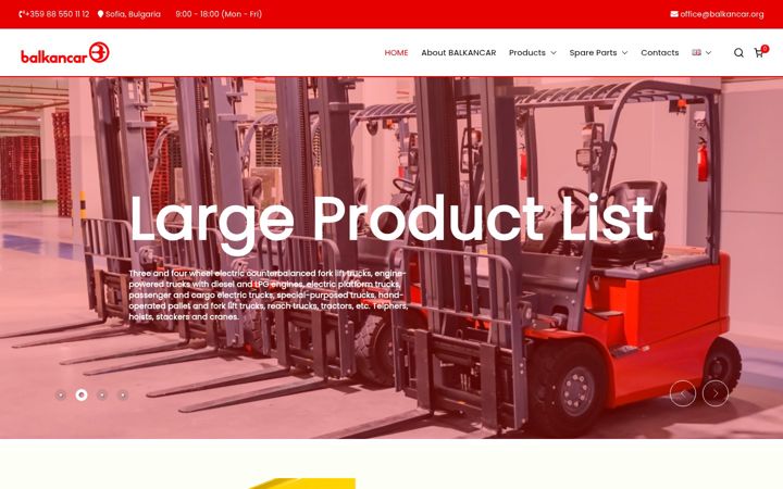 Screenshot of balkancarhoist.com