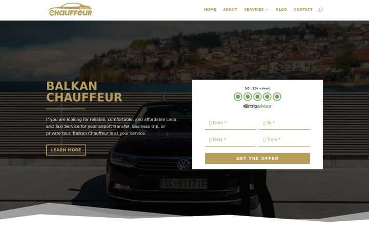 Screenshot of balkanchauffeur.com