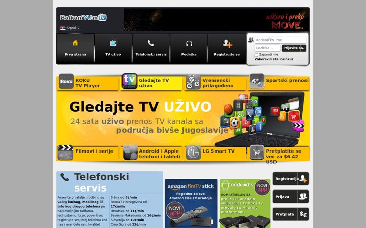 Skærmbillede af balkaniyum.tv