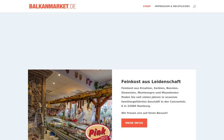 Screenshot of balkanmarket.de