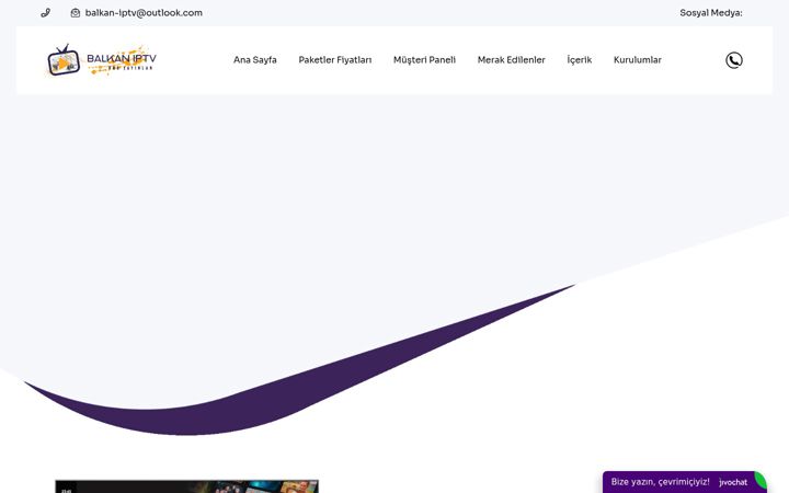Screenshot of balkanpremiumtv.de