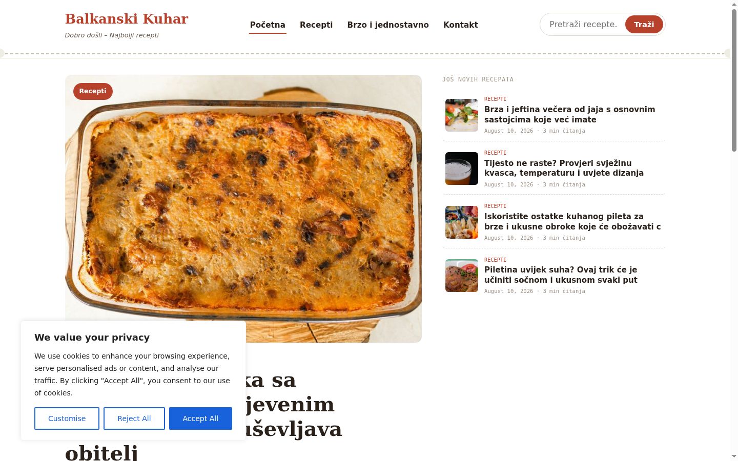 Kuvakaappaus suostumusbannerista, joka näytettiin ennen mitään vuorovaikutusta