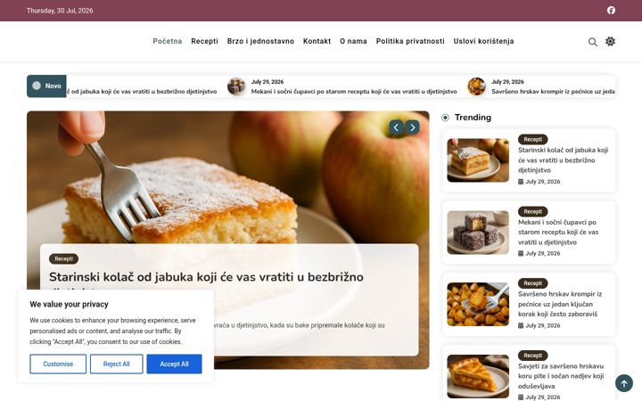 Screenshot of balkanskikuhar.com