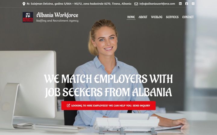 Screenshot of balkansrecruitment.com