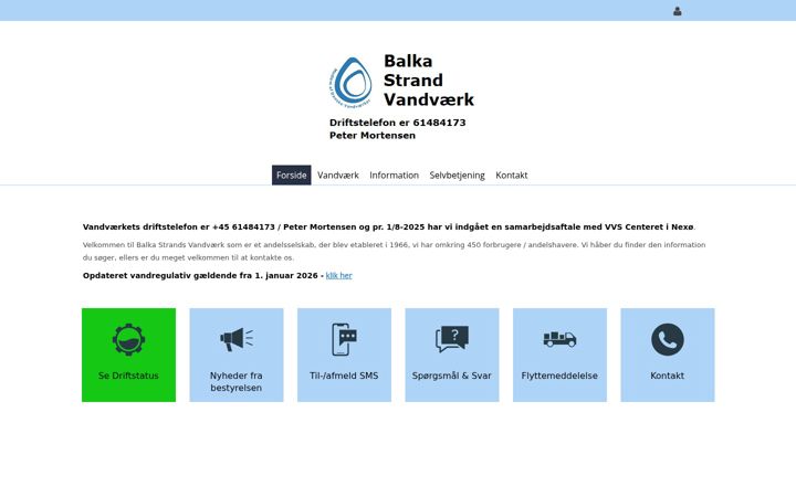 Screenshot of balkastrandvand.dk