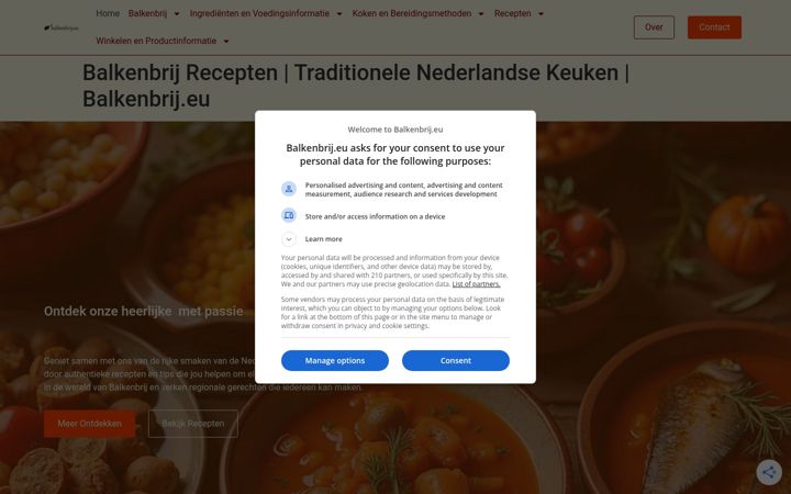 Screenshot of balkenbrij.eu