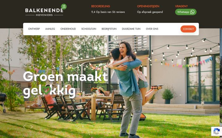 Screenshot of balkenende.nl
