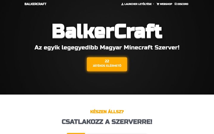 Screenshot of balkercraft.hu