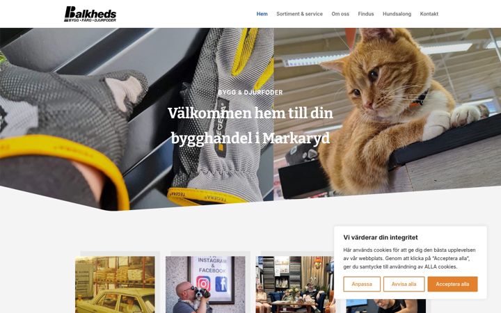 Screenshot of balkheds.se