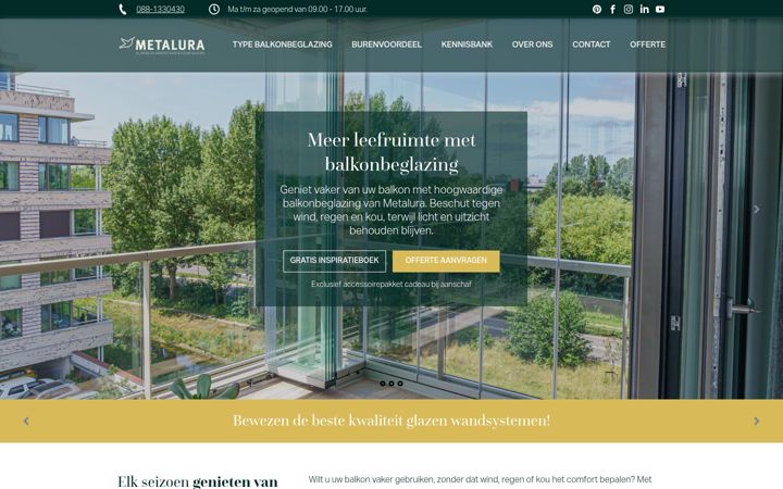 Screenshot of balkonbeglazing.nu