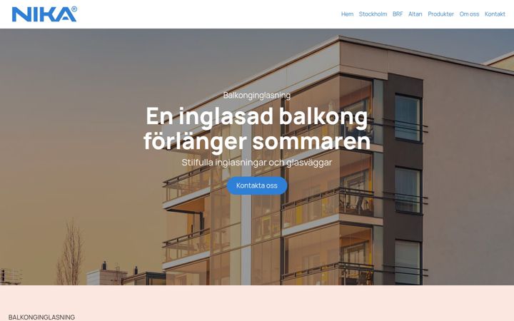 Screenshot of balkonginglasning.nu