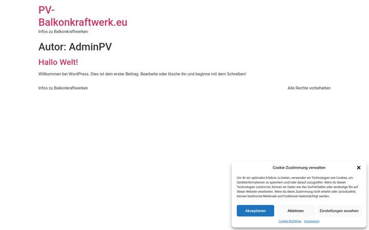 Screenshot of balkonkraftwerk-pv.eu