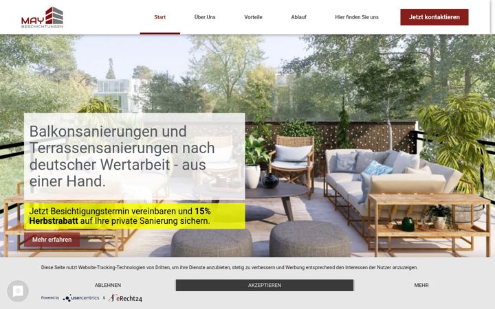 Screenshot of balkonsanierung-may.de