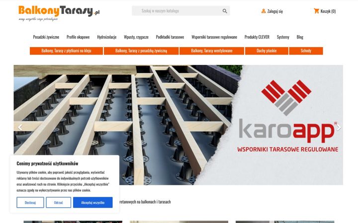 Ekrano kopija balkonytarasy.pl