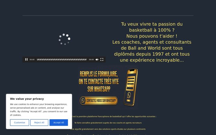 Screenshot of ball-and-world.com