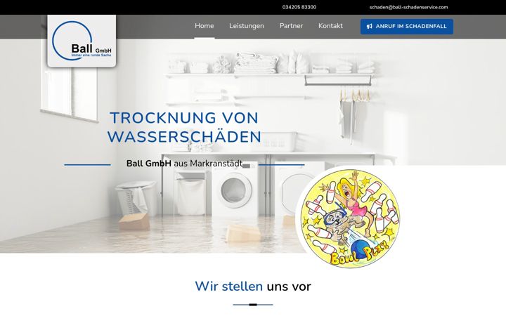 Screenshot of ball-schadenservice.com