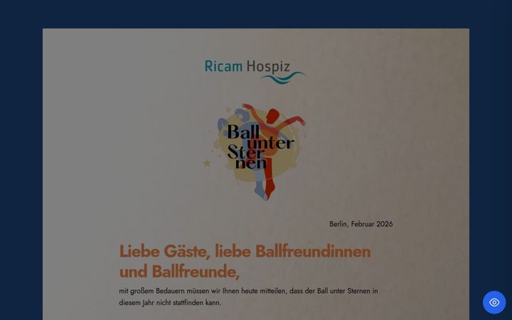 Skjermbilde av ball-unter-sternen.de
