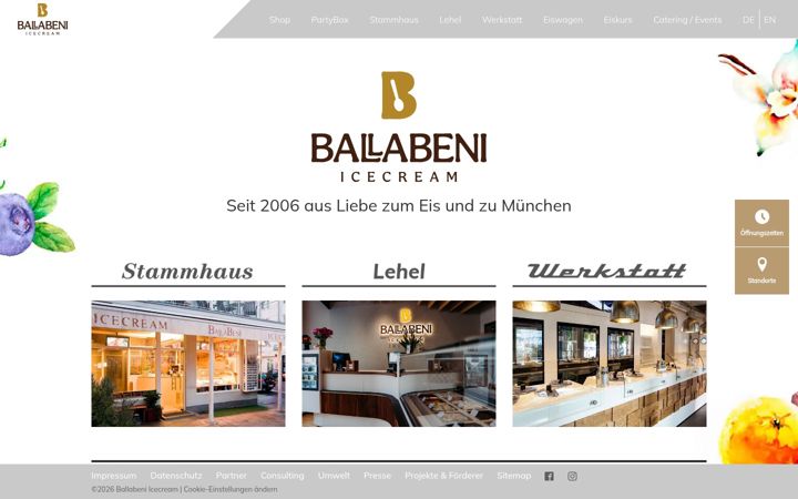 Screenshot of ballabeni.de