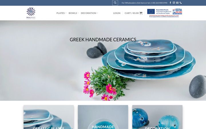 Screenshot of ballaceramics.com
