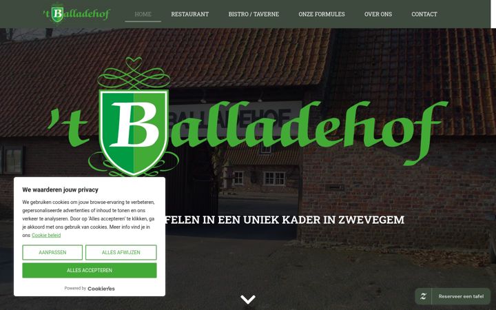 Screenshot of balladehof.be
