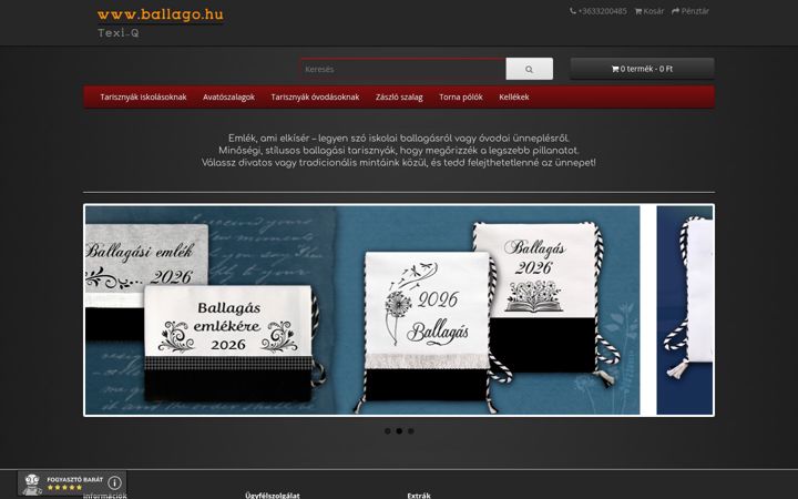 Screenshot of ballago.hu