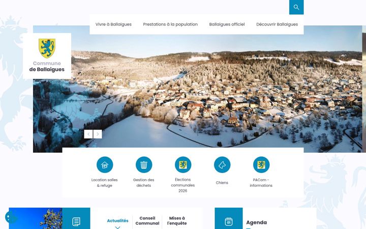 Screenshot of ballaigues.ch