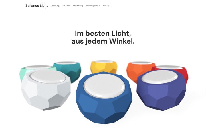 Екранна снимка на ballancelight.ch