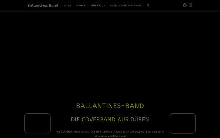 Skjermbilde av ballantines-band.de