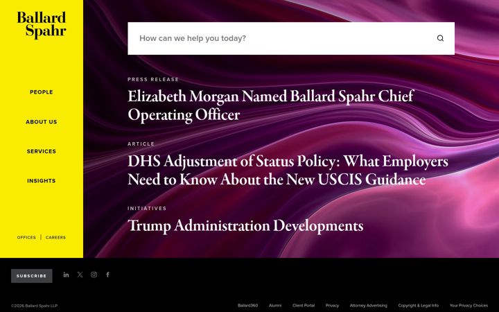Screenshot of ballardspahr.com