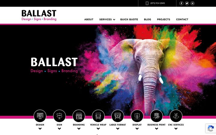 Screenshot of ballastsigns.ie