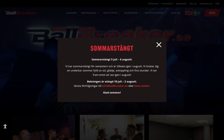 Screenshot of ballbreaker.se