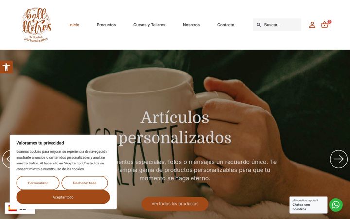 Screenshot of balldelletres.com
