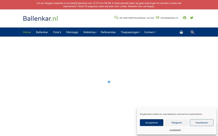 Екранна снимка на ballenkar.nl