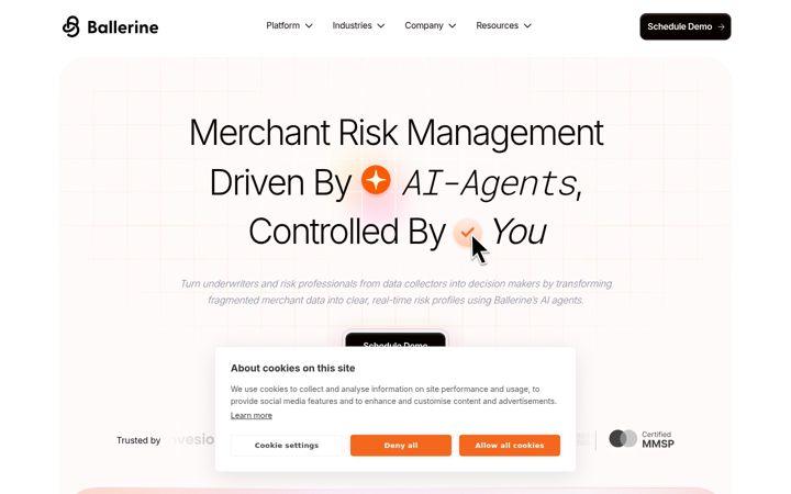 Screenshot of ballerine.com