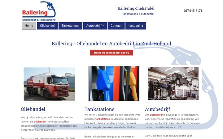 Screenshot of ballering.nl