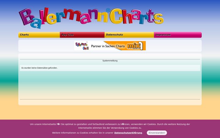 Screenshot of ballermanncharts.de