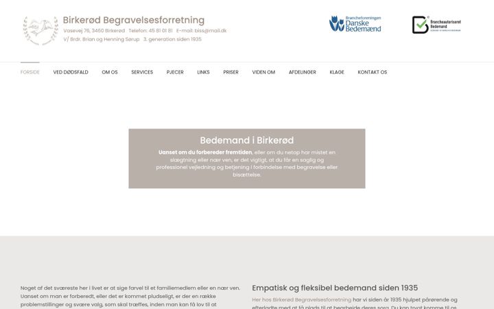 Screenshot of ballerup-begravelser.dk