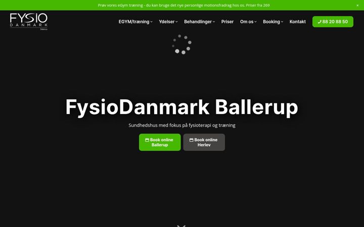 Skjámynd af ballerup-fys.dk