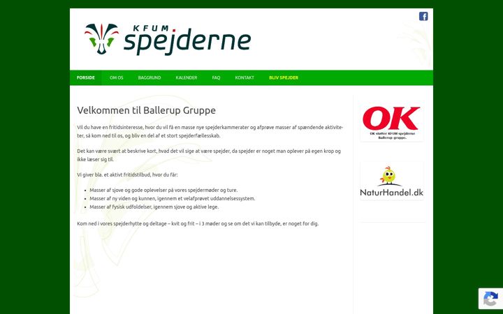 Screenshot of ballerup-kfum.dk