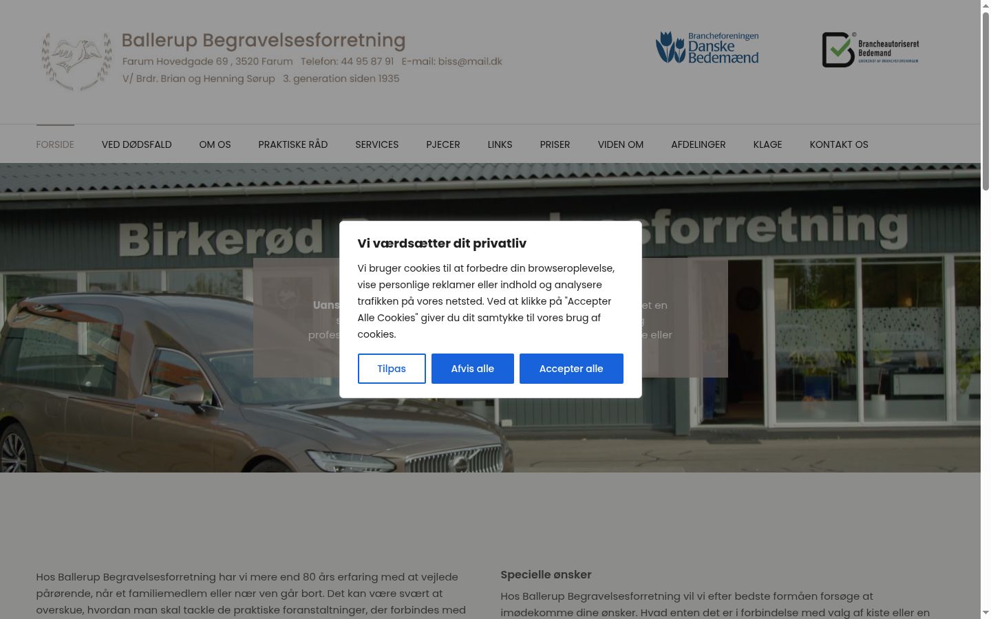 Screenshot des Einwilligungsbanners vor jeglicher Interaktion