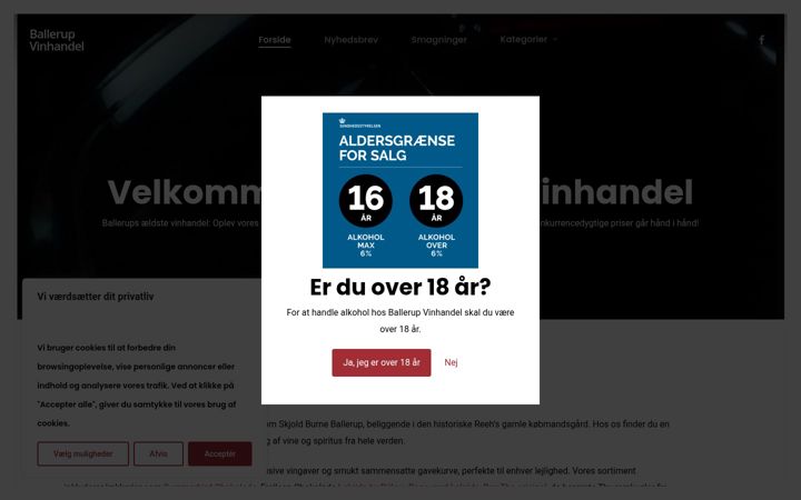 Screenshot of ballerupvinhandel.dk