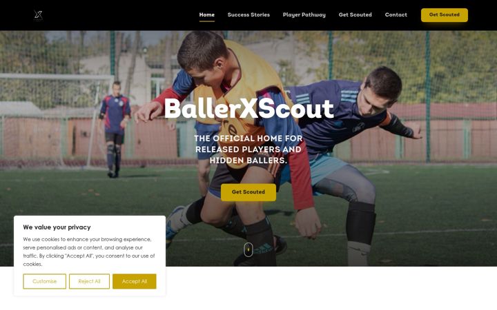 Screenshot of ballerxscout.com