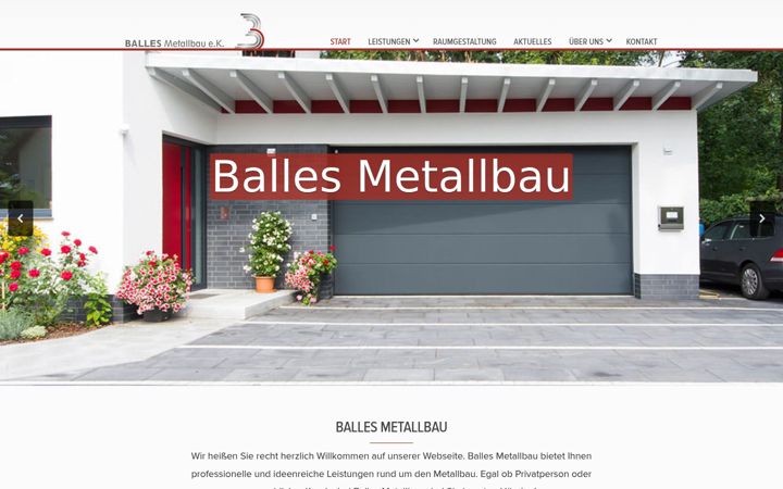 Screenshot of balles-metallbau.de