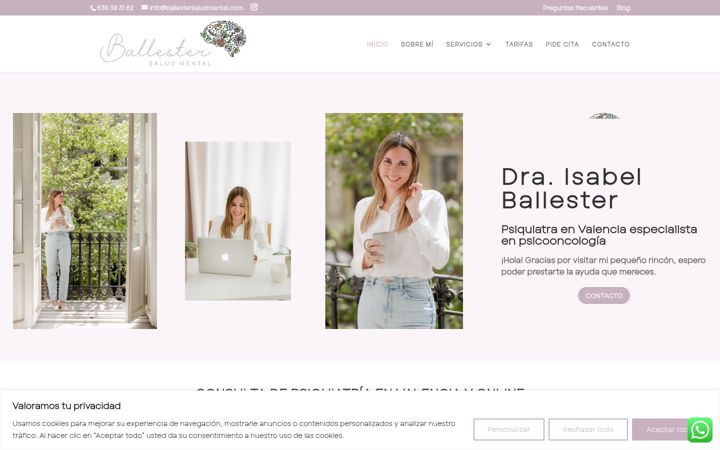Screenshot of ballestersaludmental.com